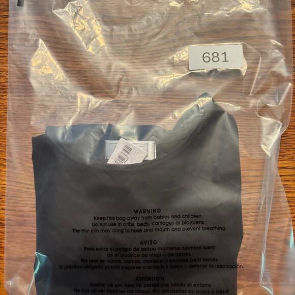 A'nue Thin Strap Tank Top Stretchy Black Women's Size Small Made in USA NWT - Picture 11 of 11